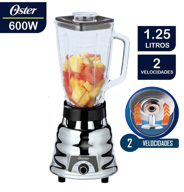 Licuadora Clásica 250-22 600W 1.25 Lt. 2 velocidad