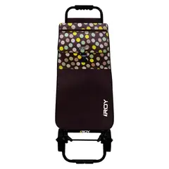 ROY - Carrito Señorita Eco Estructura Fija Diseño Circular Marrón