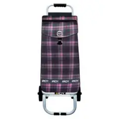 ROY - Carrito Señorita Full Estructura Fija Diseño Escocés Rosa