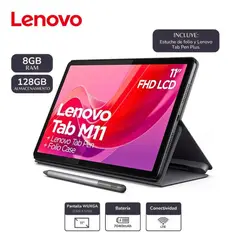 LENOVO - TAB M11 8GB RAM-128GB 4G ANDROID LUNA GREY