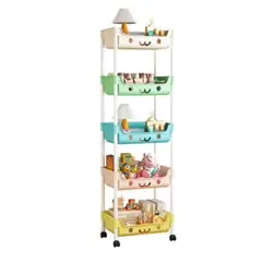 GENERICO - Estante Organizador Multifuncion Kawai Niños Niñas de 5 Niveles Nuevo