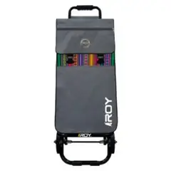 ROY - Carrito SuperMercado Estructura Plegable Diseño Plomo