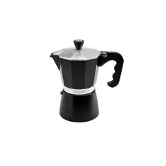 TRAMONTINA - Cafetera Expresso Italiana en Aluminio Negro