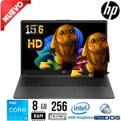 HP - LAPTOP 250 G10 core i3 N305 .15.6" HD RAM 8GB . SSD 256GB . FREE DOS . NP : B83U6AT