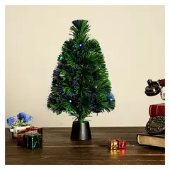 GENERICO - Arbolito led de ramas fibra optica de navidad con luz 30cm