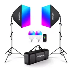 NEEWER - Kit De Iluminación NK800 RGB para video y fotografia