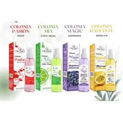 GENERICO - PACK X 4 COLONIAS MARACUYA, ARÁNDANO, CÍTRICA Y ROSAS 250ML