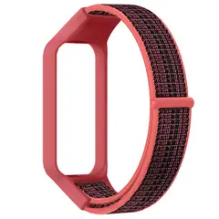 GENERICO - Correa de Nylon Para Redmi Band 2 y para Xiaomi Band 8 Active Rojo