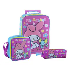 SCOOL - SET KOMBAT MOCHILA + LONCHERA + CARTUCHERA TELA MY MELODY 3D