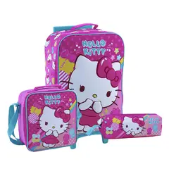 SCOOL - SET KOMBAT MOCHILA + LONCHERA + CARTUCHERA HELLO KITTY B