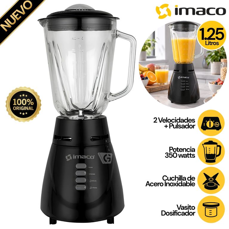 Licuadora BL4125VN 350 Watts Negro 1.25 Litros.