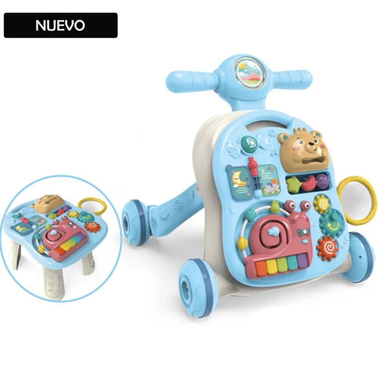 Caminadora para Bebé Musical 3en1 Azul