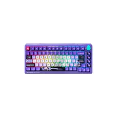 MACHENIKE - Teclado K600T B82 Tri-Mode Violet Rgb-Linear Switch Green