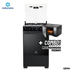 INDURAMA - COCINA DE PIE A GAS 4 HORNILLAS - GOYA + MICROONDAS MIRAY HMM-20N