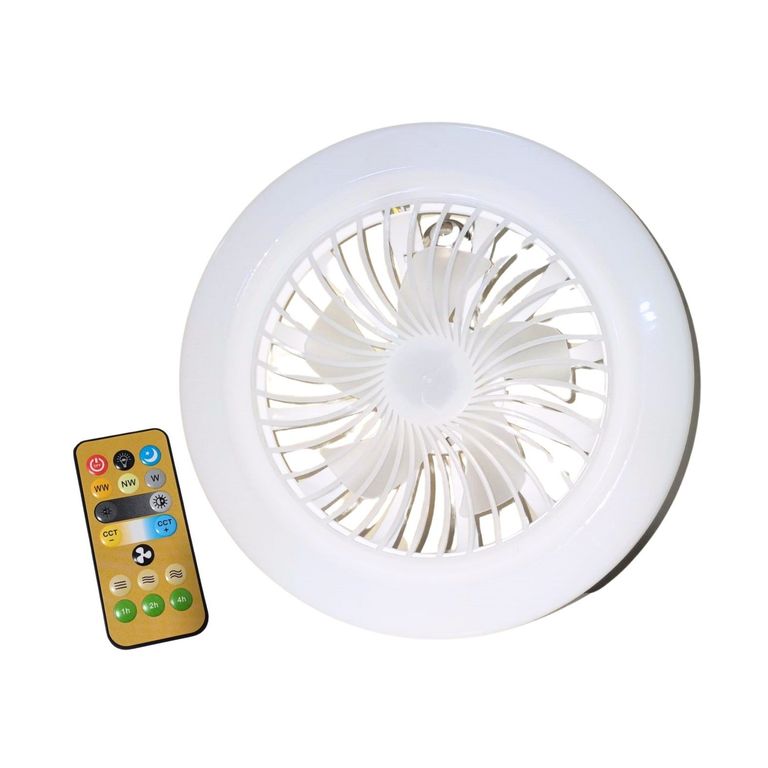 Foco LED Tricolor ventilador 24w E27