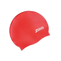 ZOGGS - Gorro de Natación de Silicona Rojo