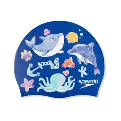 SPEEDO - Gorro Natacion Digital Printed Junior Azul