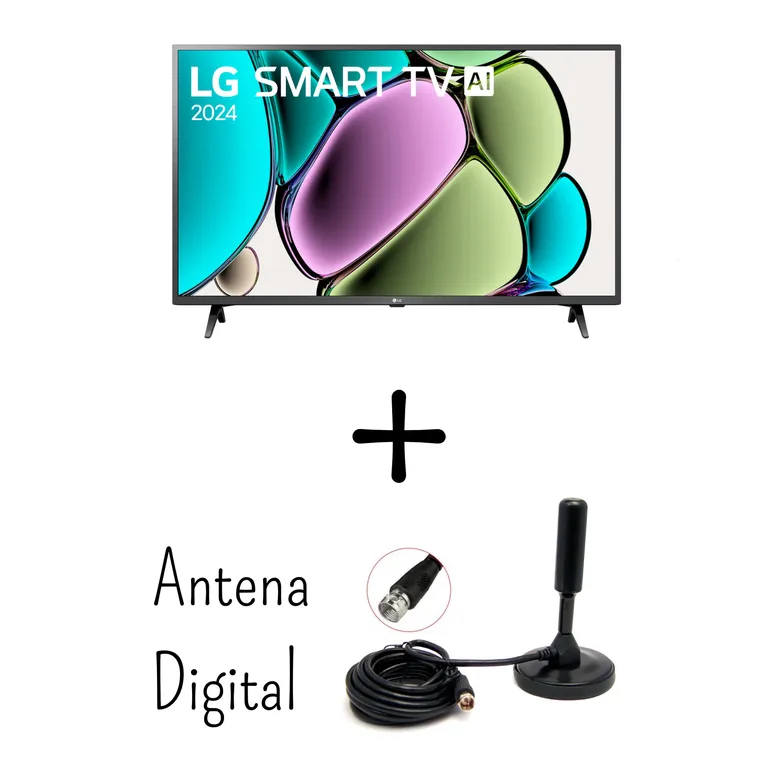 Televisor 43 Pulgadas FHD WebOS ThinQ 43LR6000PSA + Antena Digital (Nuevo Modelo)