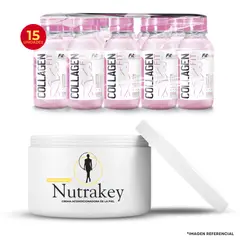 FITFEM - Collagen fit 15 botellas Blue Berry + Crema reductora NutraKey