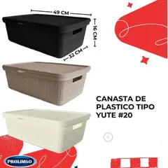 GENERICO - Canasta de tipo yute