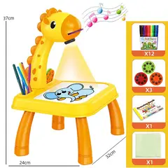 GENERICO - Jirafa Proyector De Dibujo Mesa De Arte Para Niños Amarillo