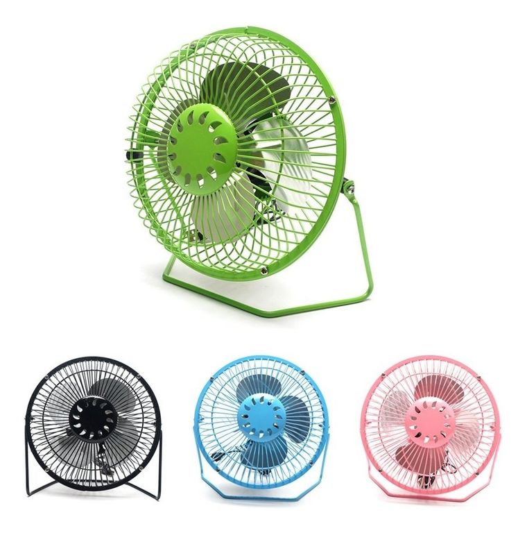 Ventilador de Escritorio de 20cm Metálico con conexión USB