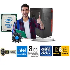 DATAONE - COMPUTADORA DE ESCRITORIO CORE I3 2100 8GB RAM 240 GB SSD