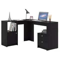 NACION MUEBLES - ESCRITORIO ADOBE COLOR NEGRO