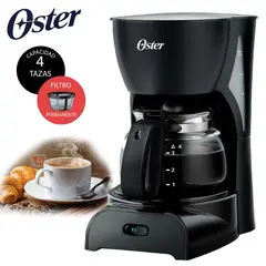 OSTER - Cafetera 4 Tazas Negro BVSTDCDR5B