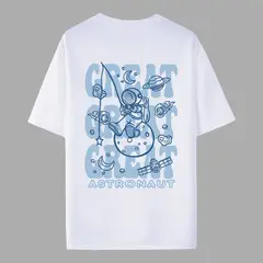 YANSUS - Polo Hombre Negro Estampado Great