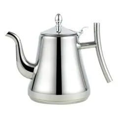 GENERICO - Cafetera tetera 2 LT de acero inoxidable con filtro