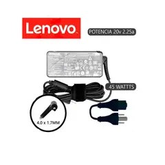 GENERICO - Cargador Compatible Lenovo Ideapad punta fina 20V 2 .25A 45w