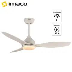 IMACO - Ventilador decorativo de techo CF4835DC ctrl remoto de 48″