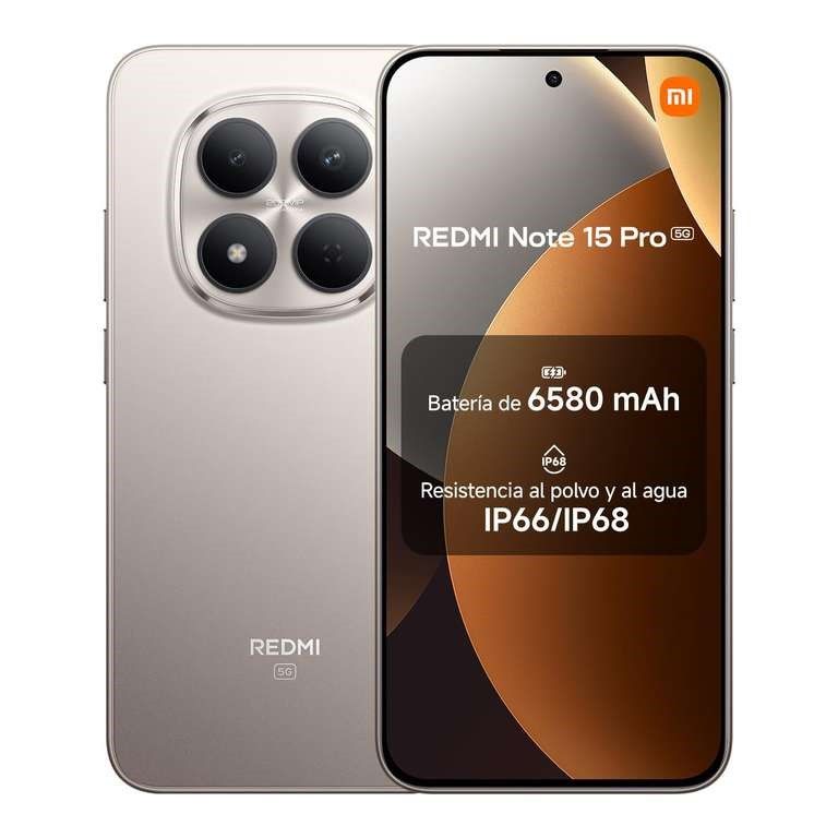 REDMI NOTE 15 PRO 5G 8GB 512GB NUEVO - GRIS TITAN
