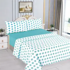 CASATEX - JUEGO DE SABANAS CON DISEÑO 2 PLZ