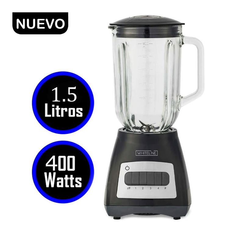 Licuadora Vaso de Vidrio 1.5 Litros