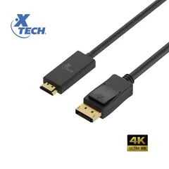 XTECH - Cable Transmision video DigitalAudio Displayport Macho a Hdmi Macho