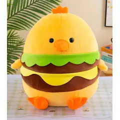 GENERICO - PELUCHE POLLITO BURGUER