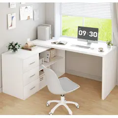 NACION MUEBLES - ESCRITORIO VINCHENZO COLOR BLANCO