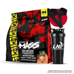 MUTANT - Mass 5 LB Triple chocolate + Shaker + Straps