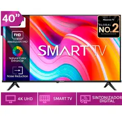 HISENSE - TELEVISOR 40 SMART TV VIDAA FHD LED - 40A4K
