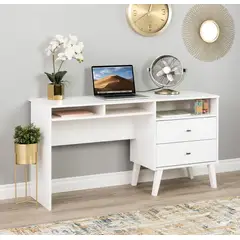 NACION MUEBLES - ESCRITORIO OLIVER COLOR BLANCO