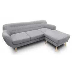 GENERICO - Seccional 3 Cuerpos Brema Intercambiable - Gris Claro