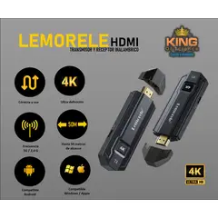 GENERICO - TRANSMISOR Y RECEPTOR INALAMBRICO HDMI 4K