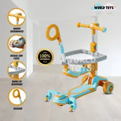 BABY - Scooter con asiento «GLOWER» con Luces Led ORANGE