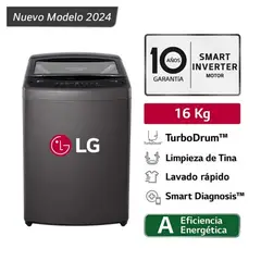 LG - Lavadora 16 kg Carga Superior Smart Inverter Turbo Drum WT16BVTB