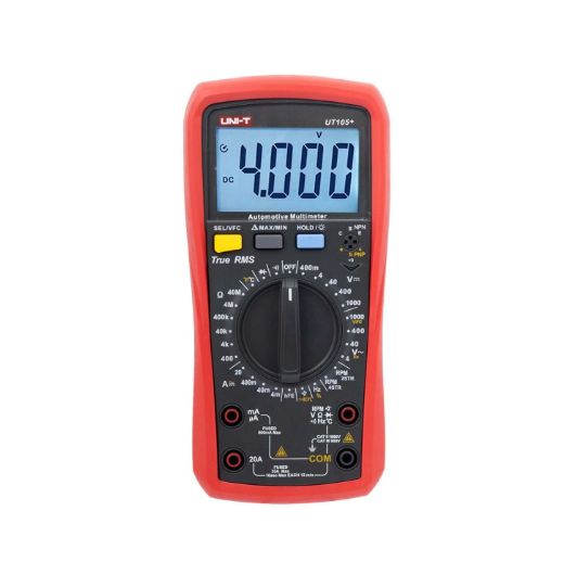 Multímetro Automotriz True RMS 1000V ACDC UT105+ UNI-T