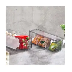 VIP AHMET - Contenedor rectangular, plomo transparente 2 x 2500 ml