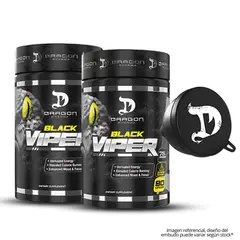 DRAG PHARMA - Pack 02 - Black Viper 90 cap Dragon Pharma + Embudo dragon pharma
