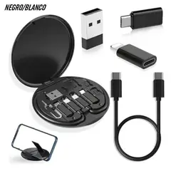 GENERICO - Cables de Data Multifunción Set Completo USB Tipo C Lightning